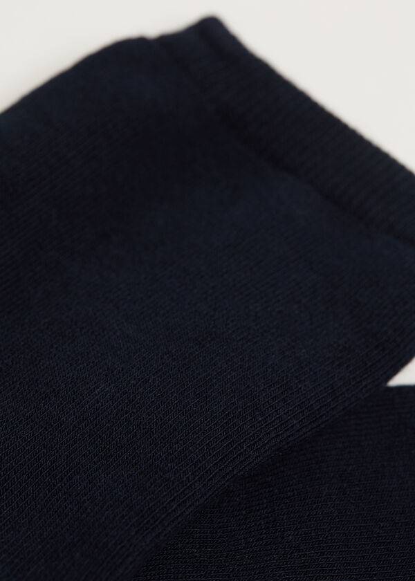 Calcetines Calzedonia Corta Algodon Thermal Mujer Azules | CL2494FM