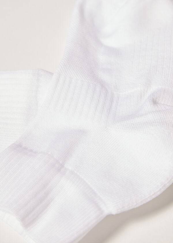 Calcetines Calzedonia Corta Deporte Mujer Blancas | CL2519GL