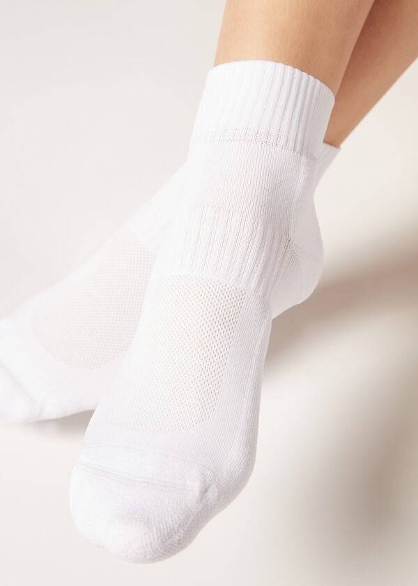 Calcetines Calzedonia Corta Deporte Mujer Blancas | CL2519GL