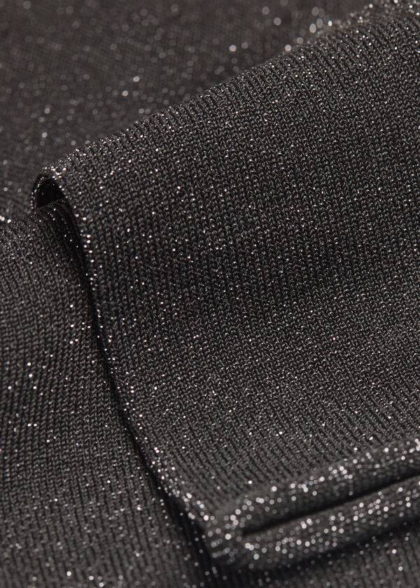 Calcetines Calzedonia Corta with Glitter Mujer Negras Gris | CL2523AP