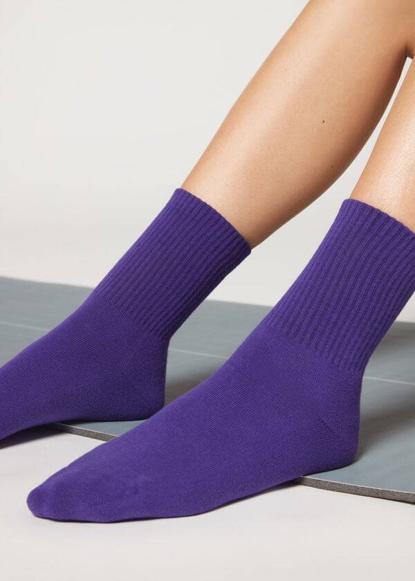 Calcetines Calzedonia Crew Deporte Hombre Moradas | CL2797WY