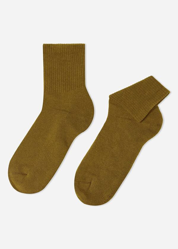Calcetines Calzedonia Crew Deporte Hombre Verde | CL2798QZ
