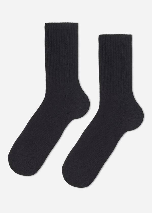 Calcetines Calzedonia Crew Deporte Hombre Negras | CL2812DN