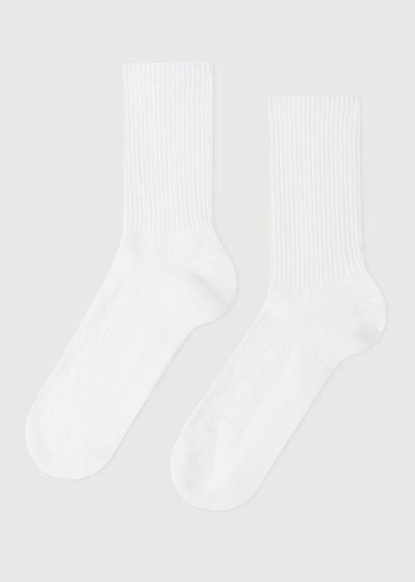 Calcetines Calzedonia Crew Deporte Hombre Blancas | CL2813SO
