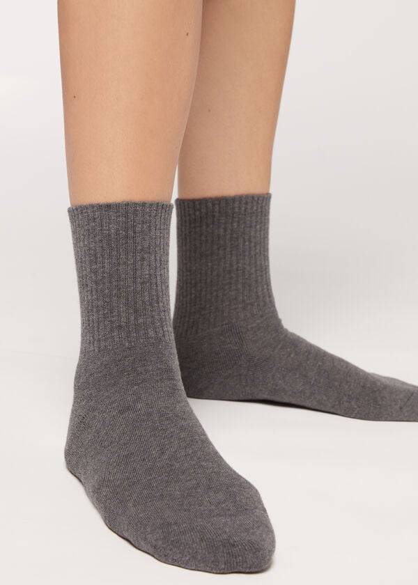 Calcetines Calzedonia Crew Deporte Hombre Gris | CL2835HK