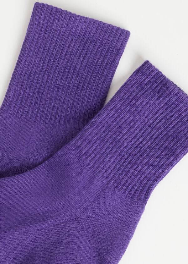 Calcetines Calzedonia Crew Deporte Hombre Moradas | CL2843OR