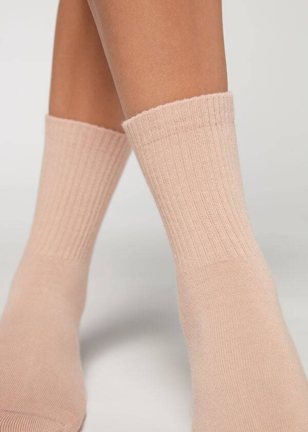 Calcetines Calzedonia Crew Deporte Hombre Beige | CL2844IS