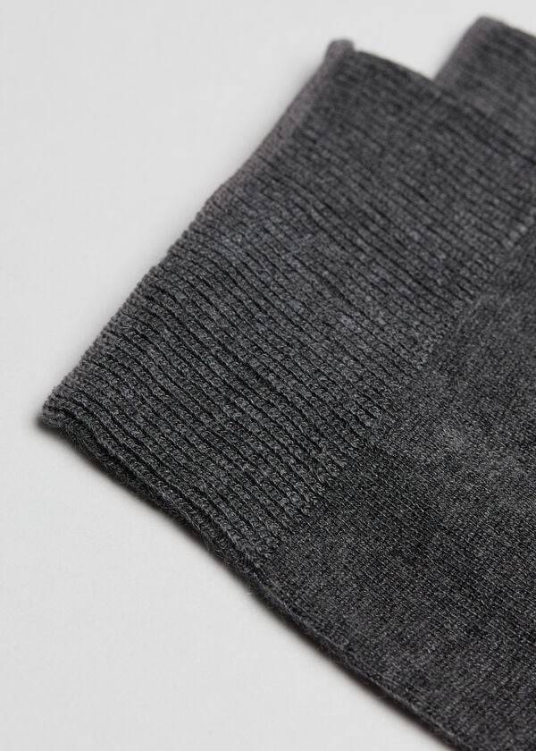 Calcetines Calzedonia Crew with Cashmere Hombre Gris | CL2828VD