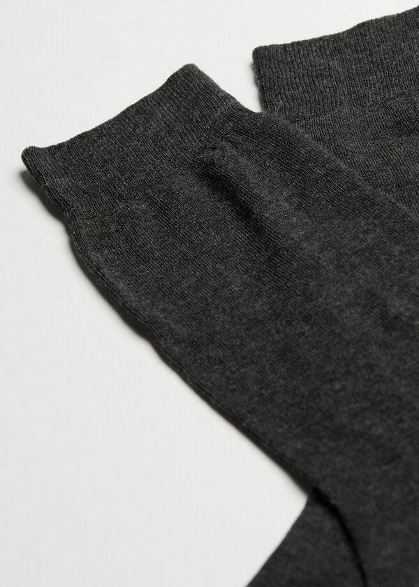 Calcetines Calzedonia Crew with Cashmere Hombre Azul Marino | CL2831ZG