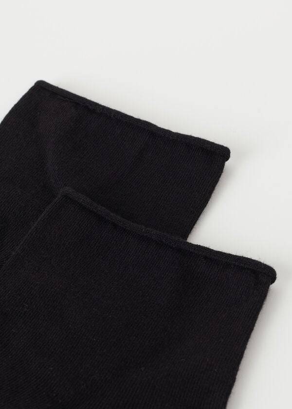 Calcetines Calzedonia Cuffless Corta in Algodon rosa Mujer Negras | CL2396IS