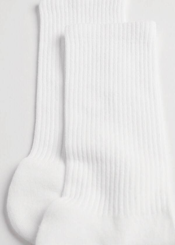 Calcetines Calzedonia Deporte Long Hombre Blancas | CL2769SO