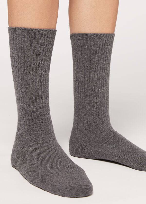 Calcetines Calzedonia Deporte Long Hombre Gris | CL2790OR