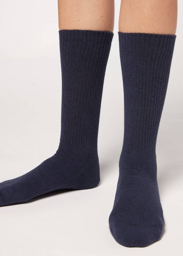 Calcetines Calzedonia Deporte Long Hombre Azul Marino | CL2791IS