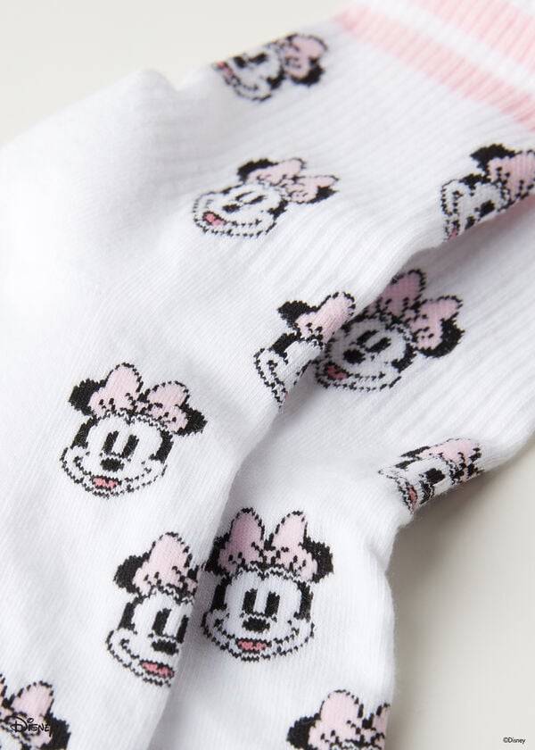 Calcetines Calzedonia Disney Patterned Corta Mujer Blancas Rosas | CL2421OR