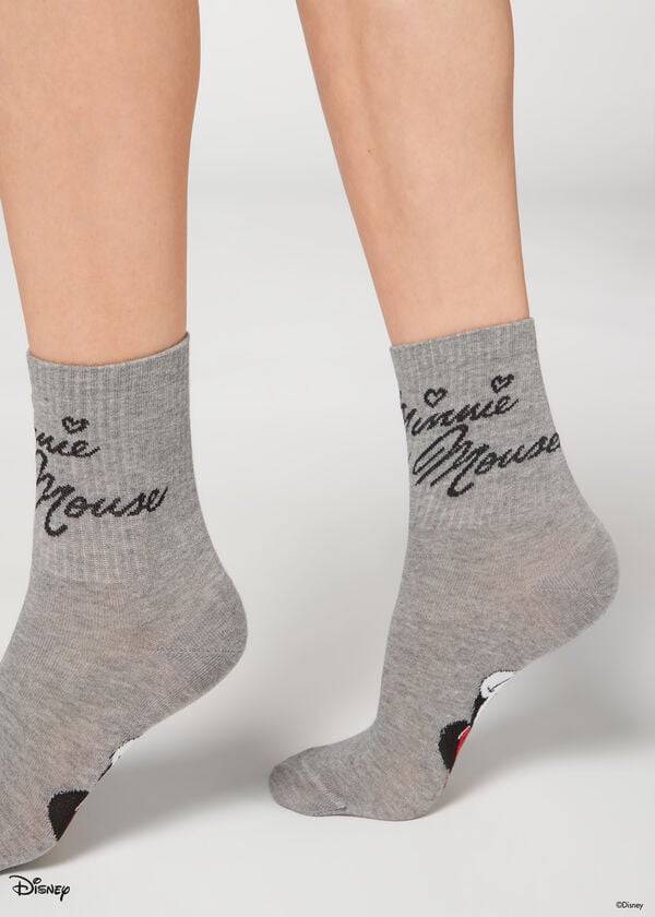 Calcetines Calzedonia Disney Patterned Corta Mujer Gris | CL2425TV
