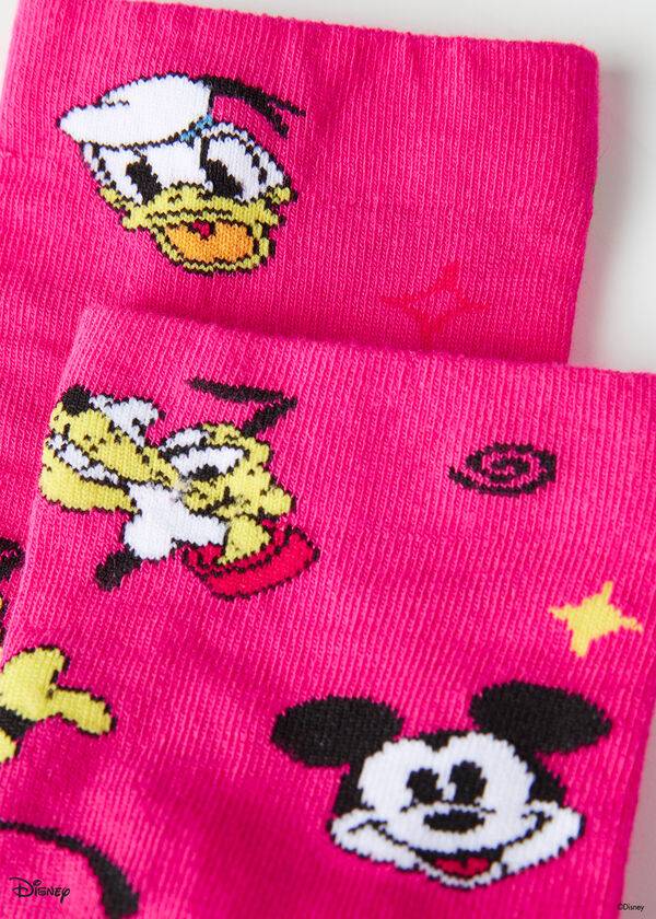 Calcetines Calzedonia Disney Patterned Corta Mujer Rosas | CL2426RW