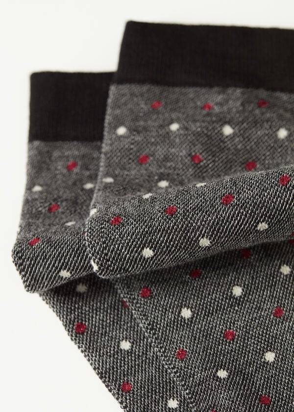 Calcetines Calzedonia Dot-Pattern Long Mujer Gris | CL2239YU