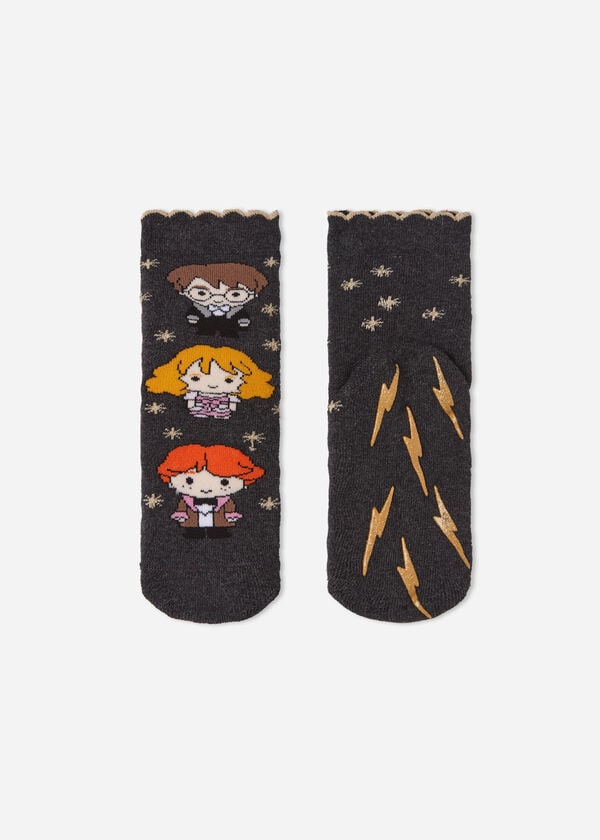 Calcetines Calzedonia Harry Potter Christmas Non-Slip Corta Niños Marrones | CL3107WY