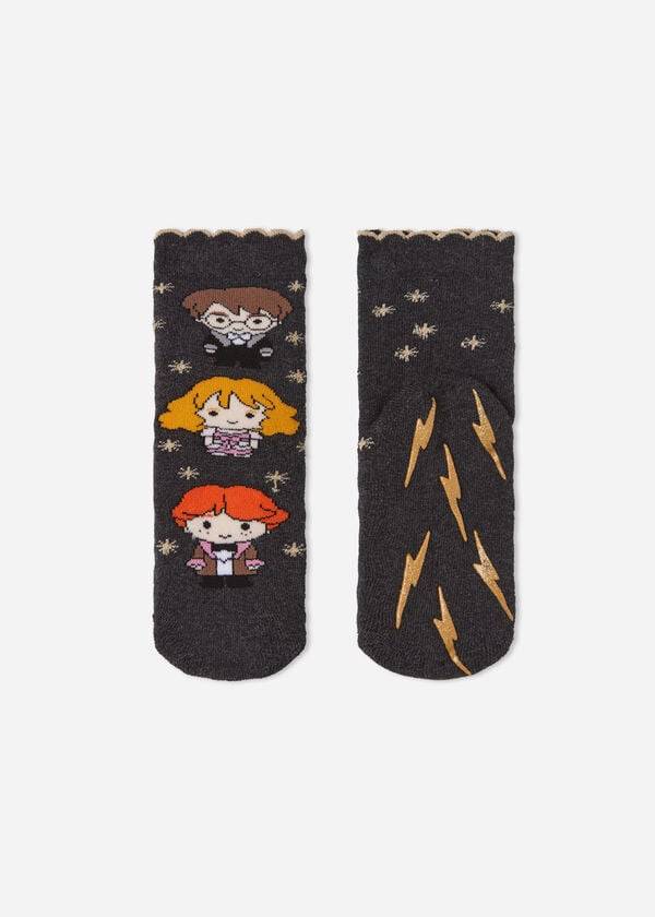 Calcetines Calzedonia Harry Potter Christmas Non-Slip Corta Niños Marrones | CL3181NB