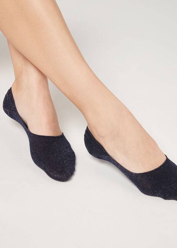 Calcetines Calzedonia Invisible in Faded Pattern Mujer Azules | CL2210EX