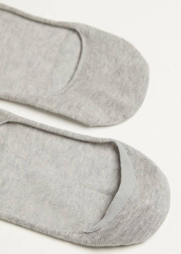 Calcetines Calzedonia Invisible low cut Mujer Gris | CL2211RW