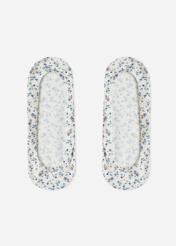 Calcetines Calzedonia Invisible with Motif Mujer Blancas | CL2213YU
