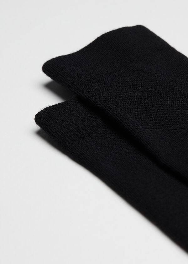 Calcetines Calzedonia Lana and Algodon Long Hombre Negras | CL2760ZG
