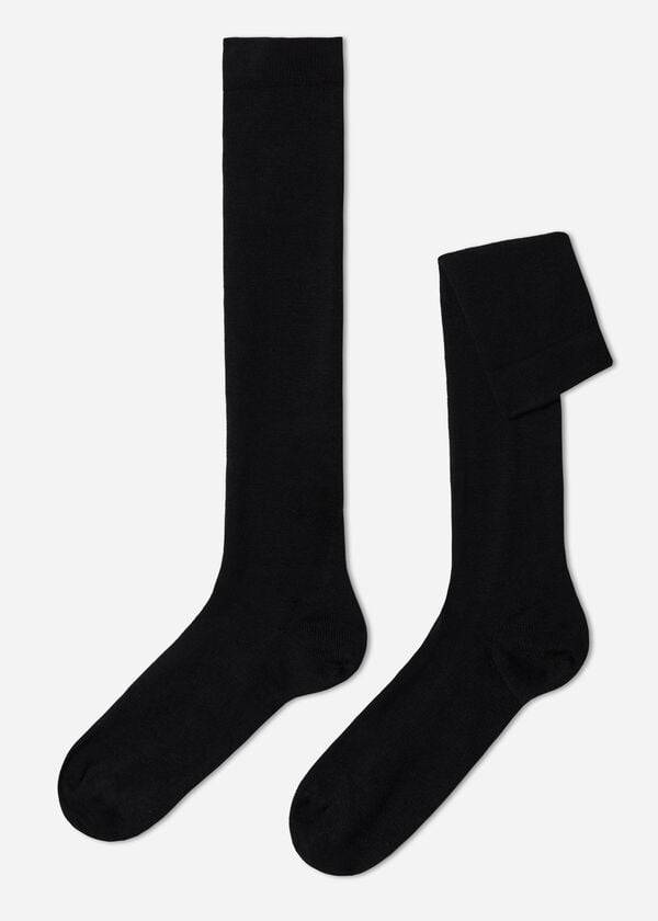 Calcetines Calzedonia Lana and Algodon Long Hombre Negras | CL2760ZG