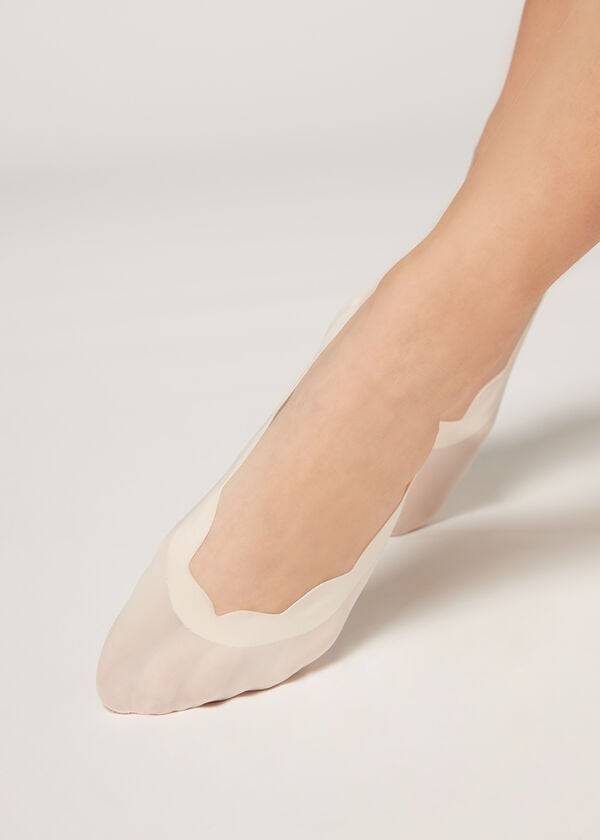 Calcetines Calzedonia Laser Cut Invisible Mujer Beige | CL2215IS