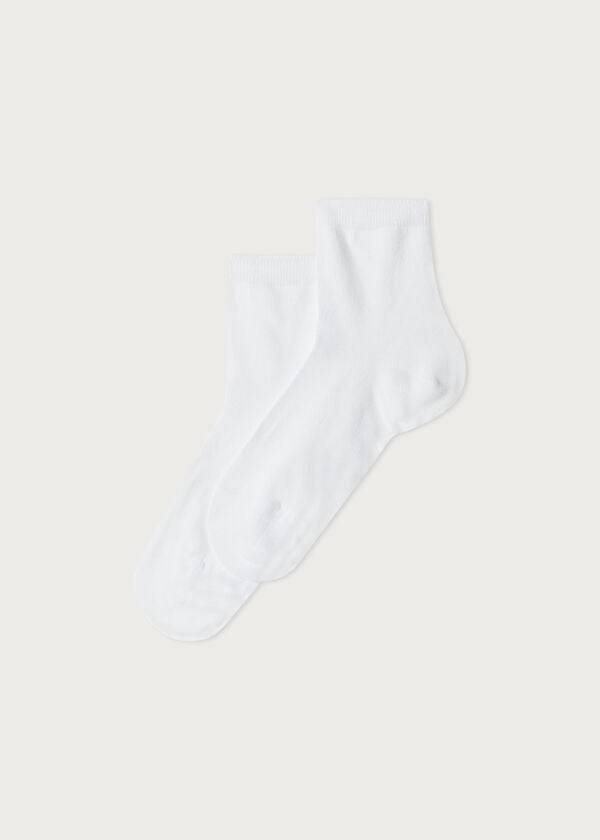 Calcetines Calzedonia Light Algodon Corta Niños Blancas | CL3113CE