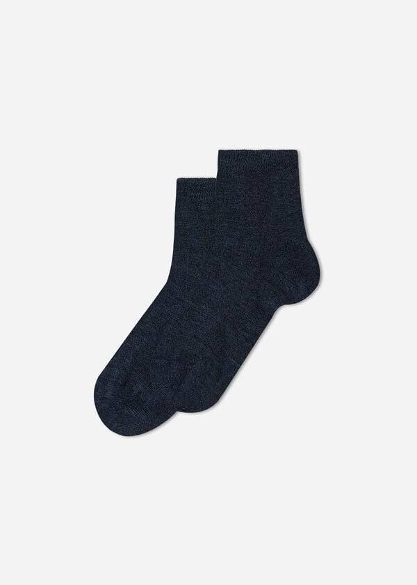 Calcetines Calzedonia Light Algodon Corta Niños Azules | CL3184CE