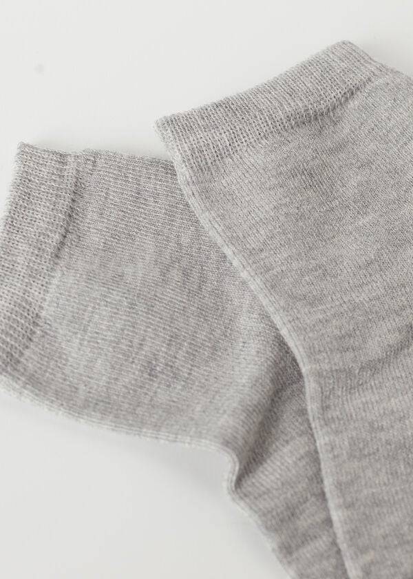Calcetines Calzedonia Light Algodon Corta Niños Gris | CL3186ZG
