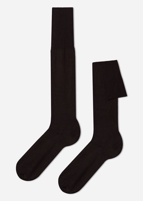 Calcetines Calzedonia Lisle Thread Long Hombre Marrones | CL2762KI