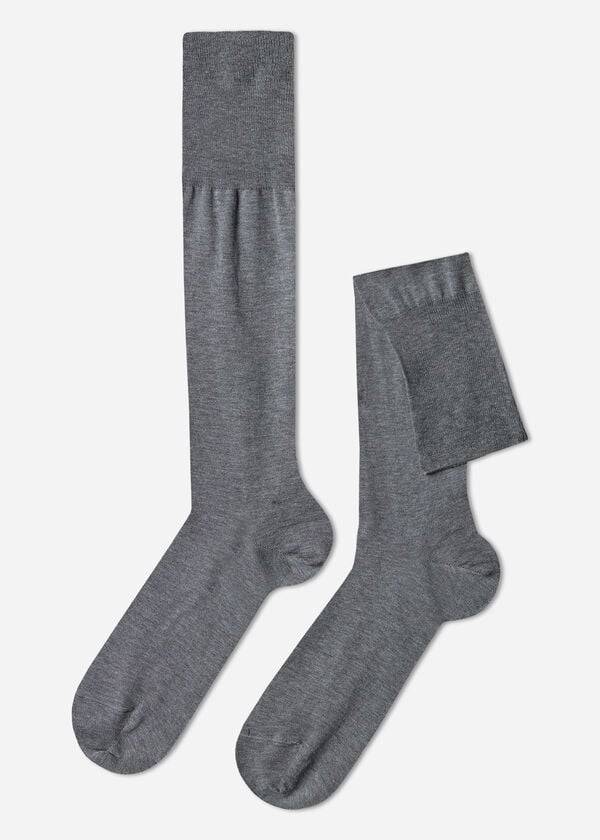 Calcetines Calzedonia Lisle Thread Long Hombre Gris | CL2763JJ