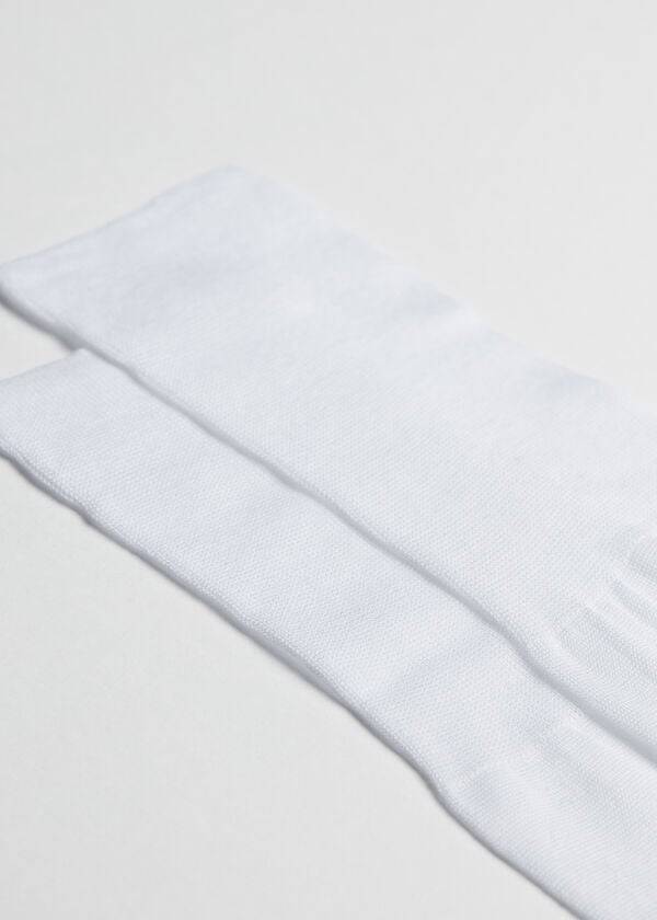 Calcetines Calzedonia Lisle Thread Long Hombre Blancas | CL2764HK