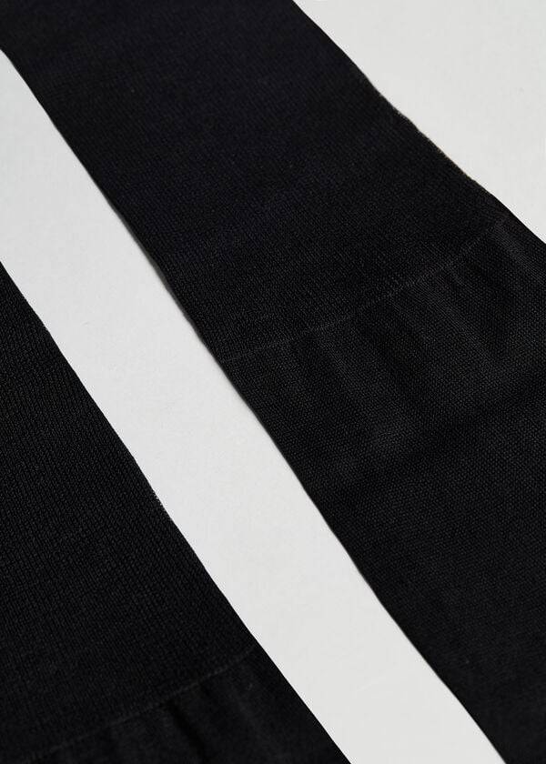 Calcetines Calzedonia Lisle Thread Long Hombre Negras | CL2768DN