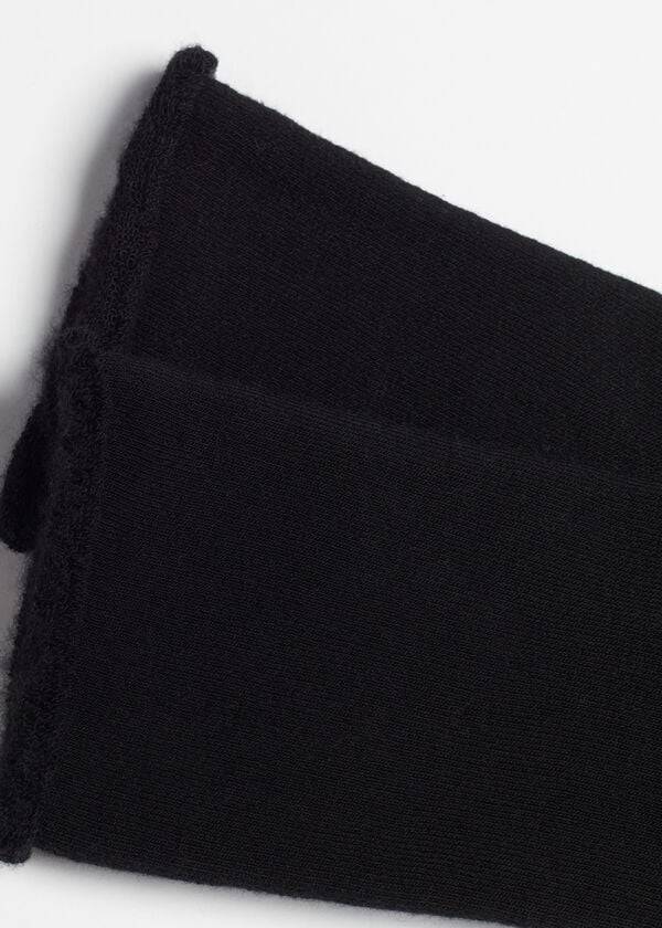 Calcetines Calzedonia Long Thermal Algodon Mujer Negras | CL2248GL