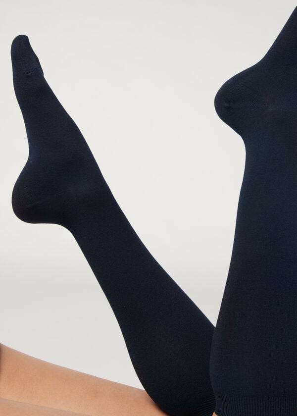 Calcetines Calzedonia Long with Cashmere Mujer Azules | CL2249HK
