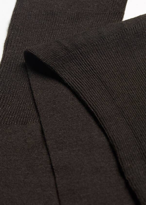 Calcetines Calzedonia Long with Cashmere Hombre Marrones | CL2784GL