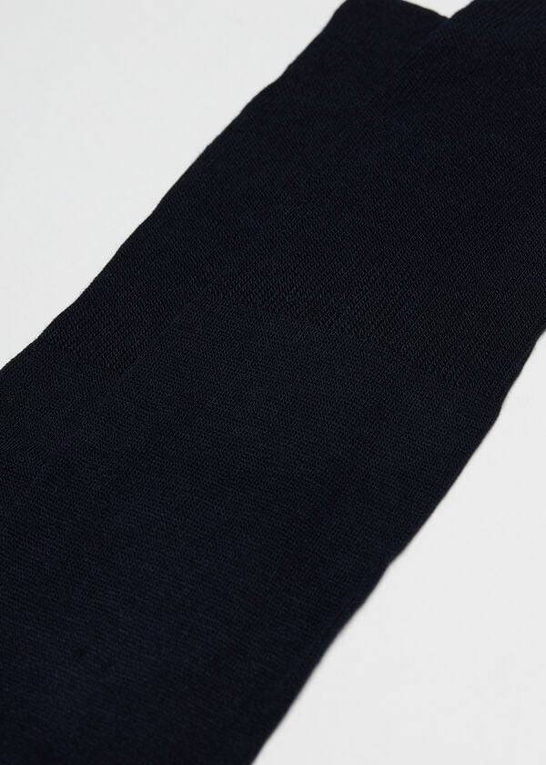 Calcetines Calzedonia Long with Cashmere Hombre Azules | CL2788AP