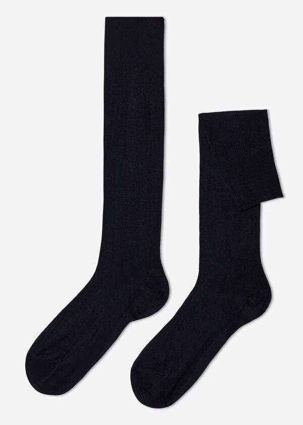 Calcetines Calzedonia Long with Cashmere Hombre Azules | CL2788AP