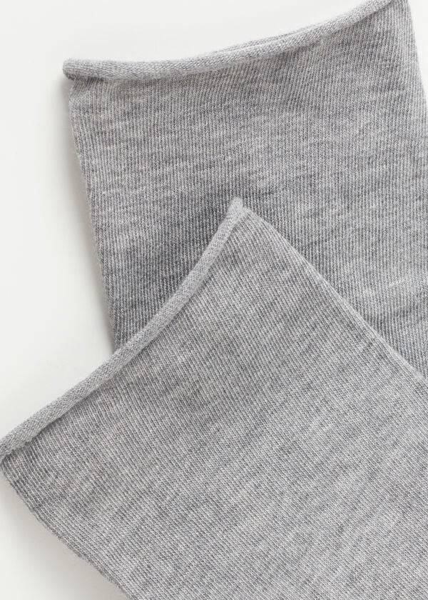 Calcetines Calzedonia Non-Elastic Algodon Ankle Corta Mujer Plateadas | CL2452RW