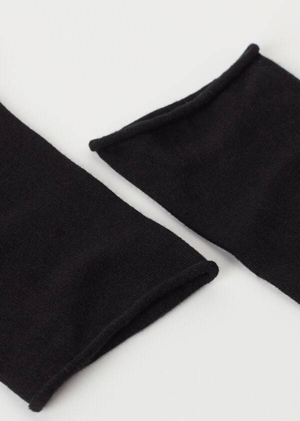 Calcetines Calzedonia Non-Elastic Algodon Ankle Corta Mujer Negras | CL2457NB