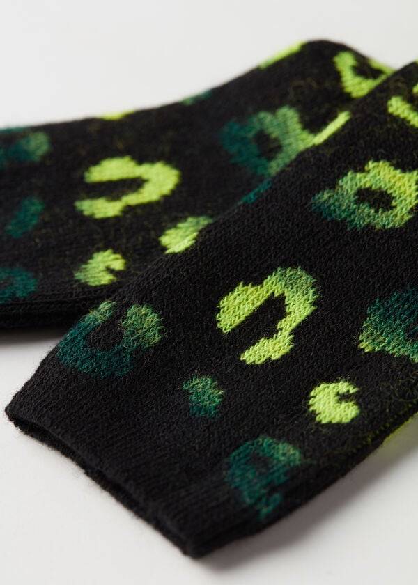 Calcetines Calzedonia Spotted Cashmere Corta Mujer Negras Verde | CL2538CE