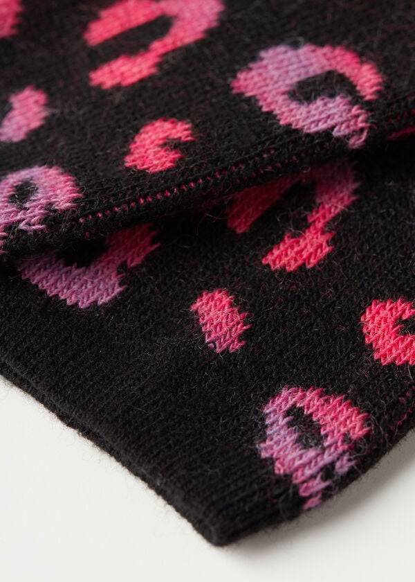 Calcetines Calzedonia Spotted Cashmere Corta Mujer Negras Rosas | CL2540ZG