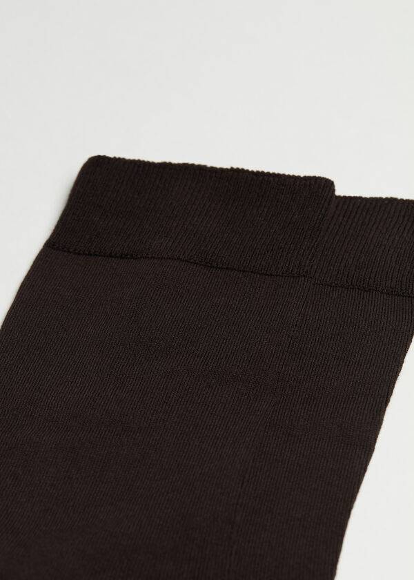 Calcetines Calzedonia Stretch Algodon Crew Hombre Marrones | CL2814AP