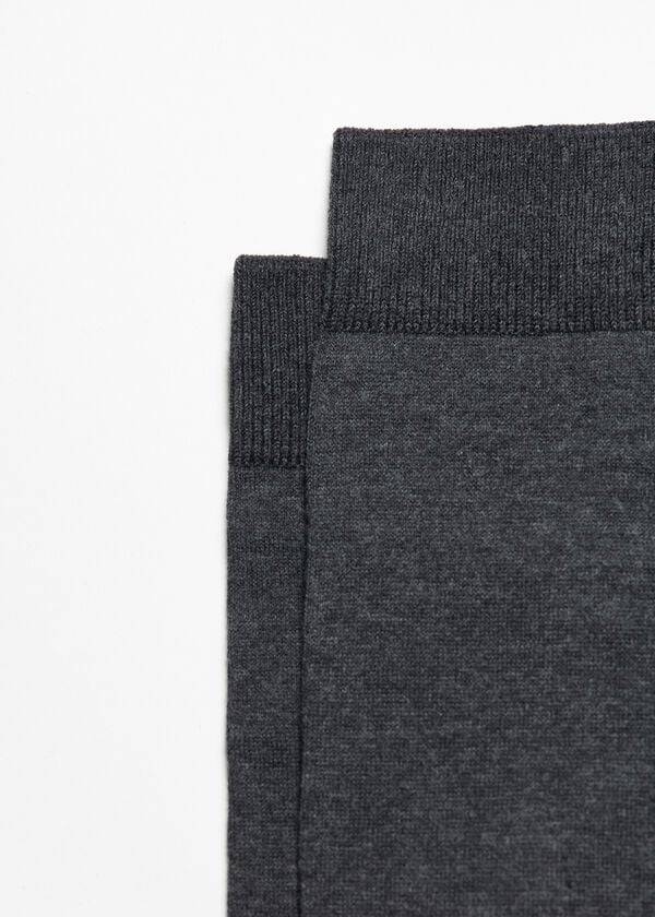 Calcetines Calzedonia Stretch Algodon Long Hombre Gris | CL2773IS