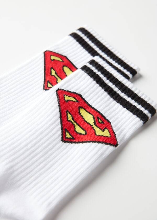 Calcetines Calzedonia Superman Crew Hombre Blancas | CL2860PQ