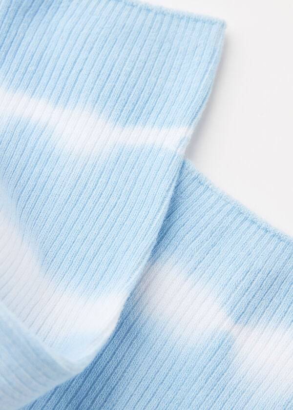 Calcetines Calzedonia Tie Dye Patterned Corta Mujer Azules | CL2551OR