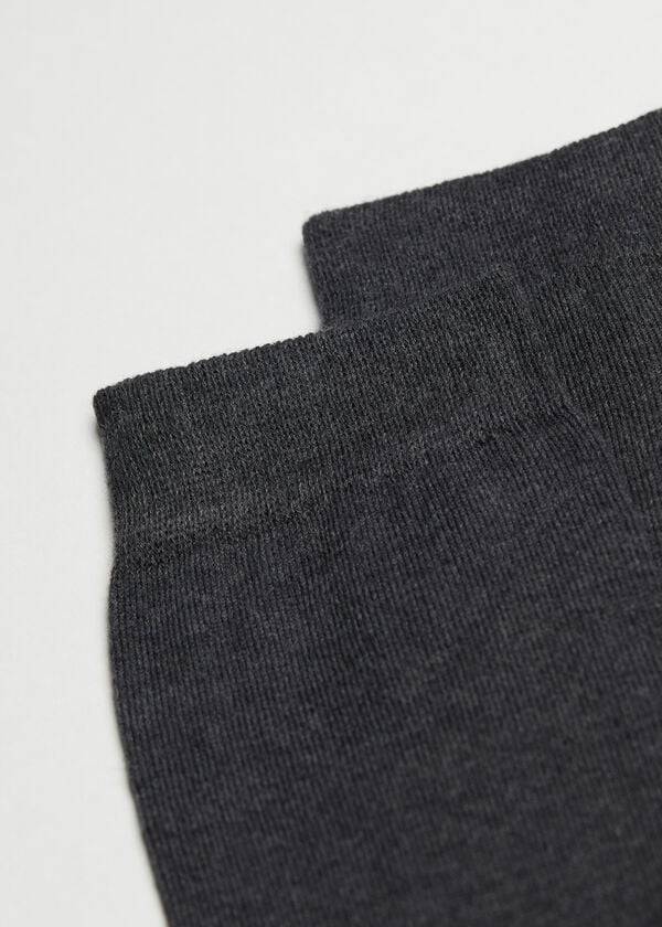 Calcetines Calzedonia Warm Algodon Crew Hombre Azul Marino | CL2826NB